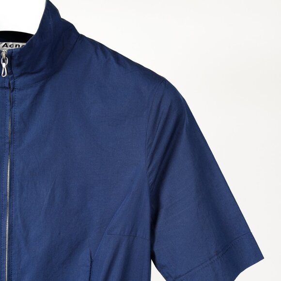 Acne Studios SS/16 Rane Blue Poplin Full-Zip Mini Dress - Picture 5 of 9
